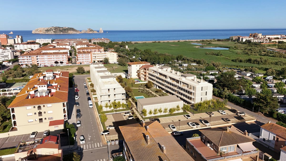 Vista aérea del conjunto residencial Rivage
